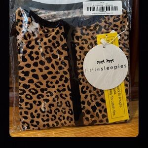 Little Sleepies 3T classic Leopard Print Zippy